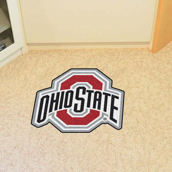Ohio State University Logo Mascot Mat - Fan Rugs