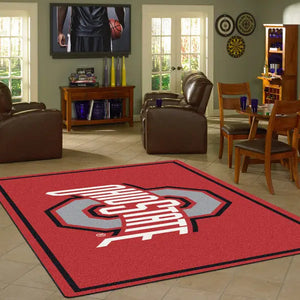 Ohio State University Team Spirit Rug  College Area Rug - Fan Rugs