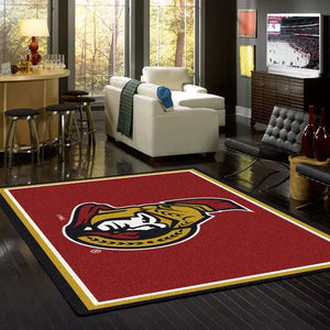 Ottawa Senators NHL Team Spirit Rug  NHL Area Rug - Fan Rugs