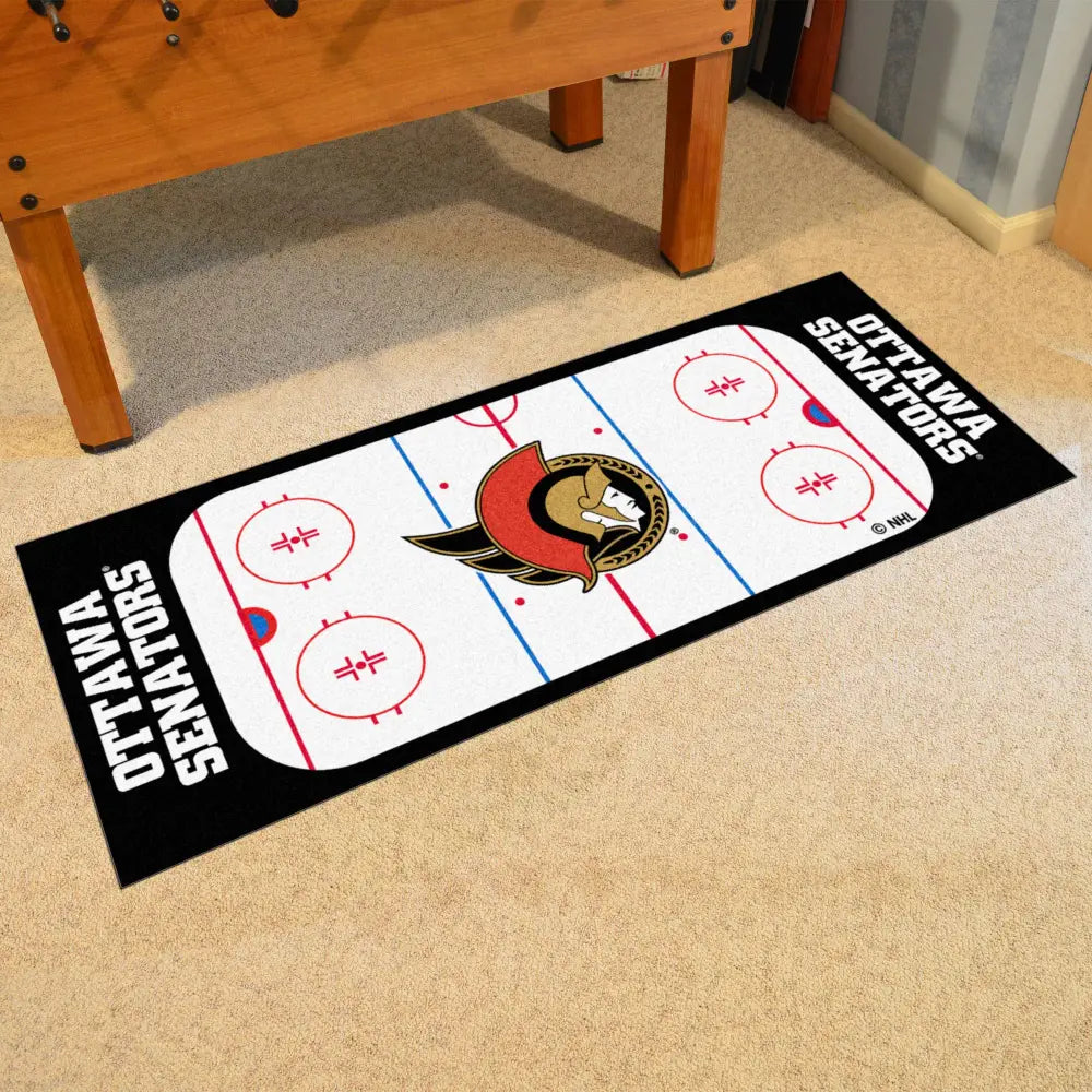 Ottawa Senators Rink Runner - 30’’x72’’ - NHL Rink Runner