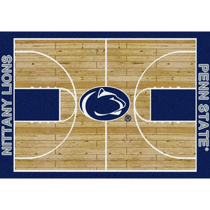 Penn State University Basketball Court Rug  College Area Rug - Fan Rugs