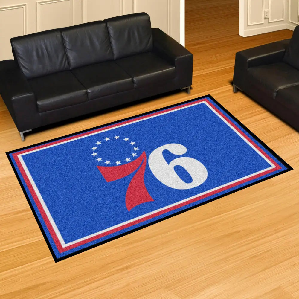 Philadelphia 76ers Rug  NBA Area Rug - Fan Rugs