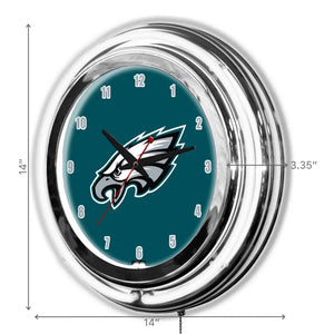 Philadelphia Eagles 14in Neon Clock - neon clock