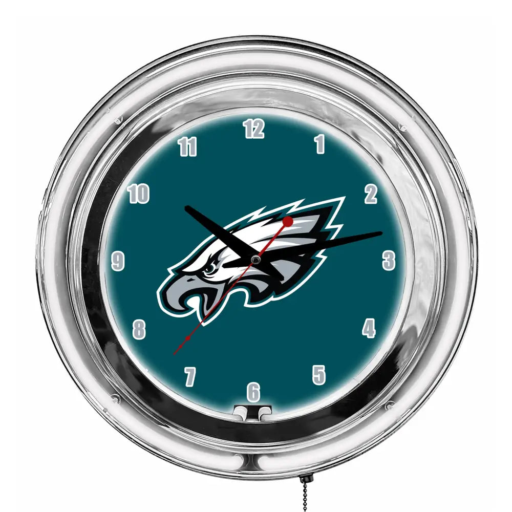 Philadelphia Eagles 14in Neon Clock - neon clock