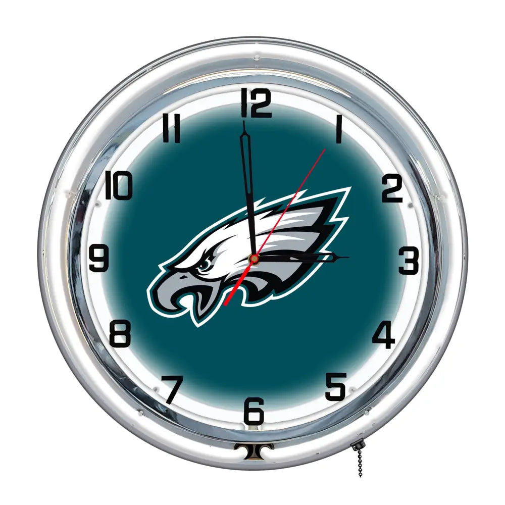 Philadelphia Eagles 18in Neon Clock - neon clock