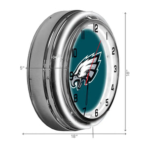 Philadelphia Eagles 18in Neon Clock - neon clock