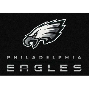 Philadelphia Eagles Chrome Area Rug  NFL Area Rug - Fan Rugs