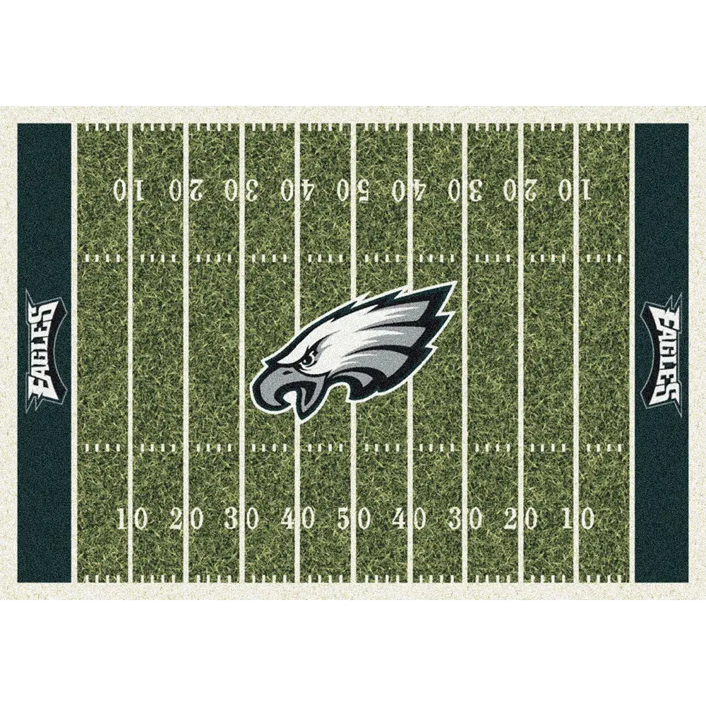 Philadelphia Eagles NFL Football Field Rug  NFL Area Rug - Fan Rugs
