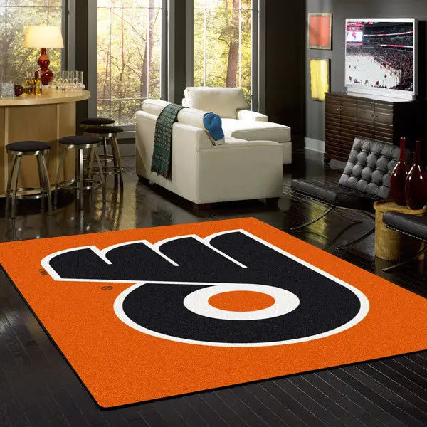 Philadelphia Flyers NHL Team Spirit Rug  NHL Area Rug - Fan Rugs