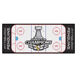 Pittsburgh Penguins 2017 Stanley Cup Champions Rink Runner - 30’’x72’’ - NHL Rink Runner