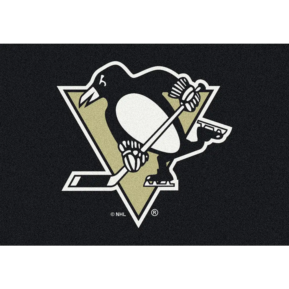 Pittsburgh Penguins NHL Team Spirit Rug  NHL Area Rug - Fan Rugs