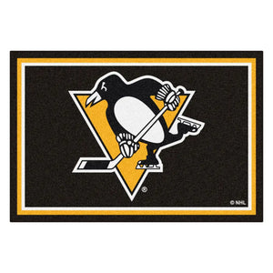 Pittsburgh Penguins Plush Rug - NHL Area Rug