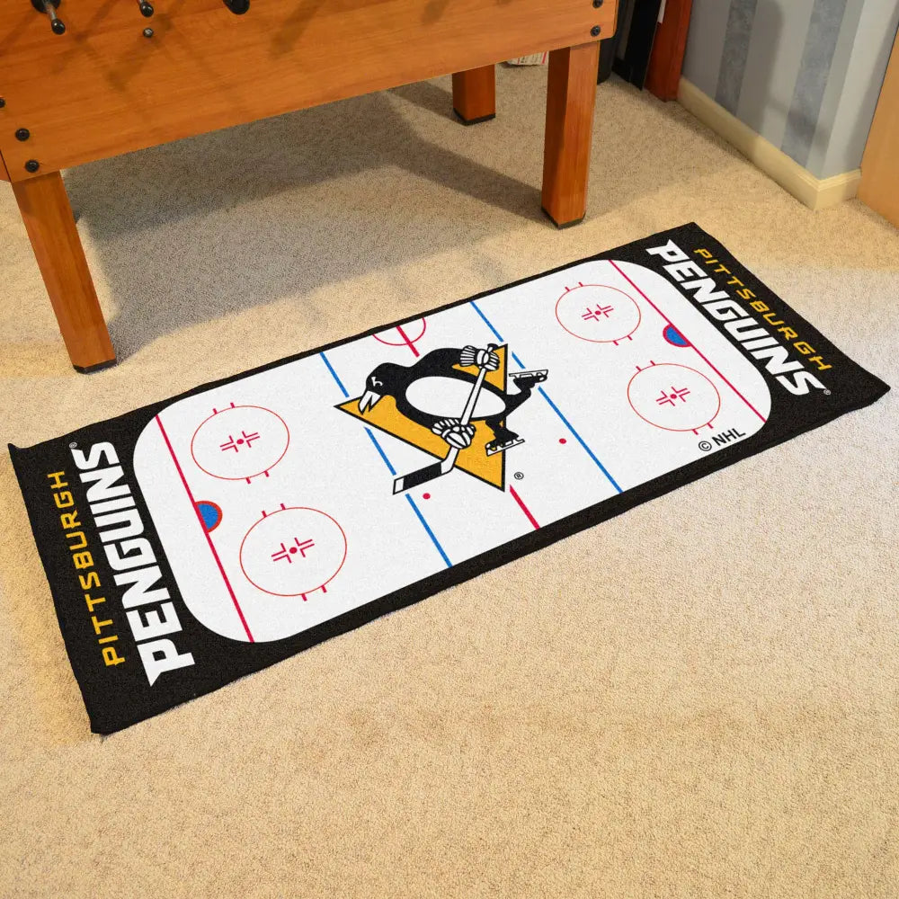 Pittsburgh Penguins Rink Runner - 30’’x72’’ - NHL Rink Runner