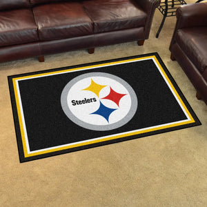 Pittsburgh Steelers Plush Rug  NFL Area Rug - Fan Rugs