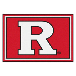 Rutgers University Plush Rug  College Area Rug - Fan Rugs