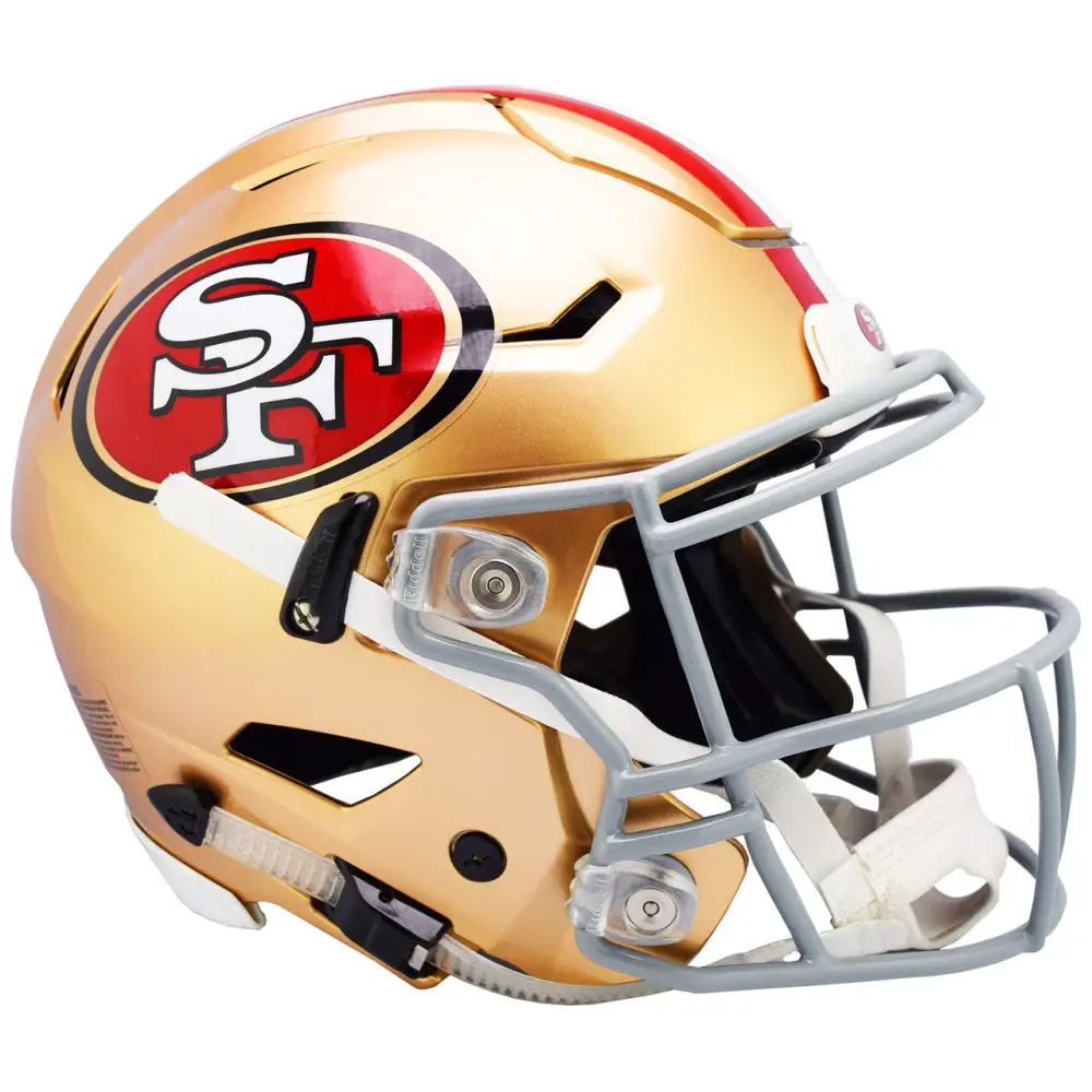 San Francisco 49ers Helmet Riddell Authentic Full Size SpeedFlex Style - speedflex Helmet