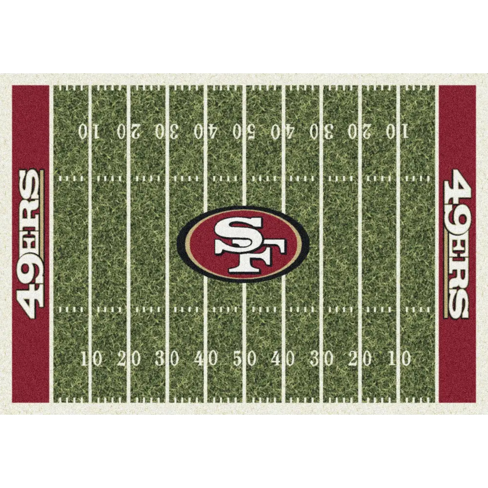 San Francisco 49ers NFL Football Field Rug  NFL Area Rug - Fan Rugs