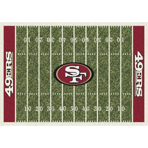 San Francisco 49ers NFL Football Field Rug  NFL Area Rug - Fan Rugs