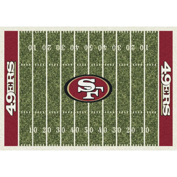San Francisco 49ers NFL Football Field Rug - Fan Rugs