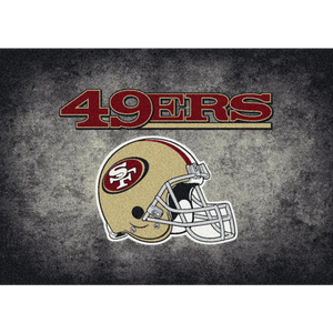 San Francisco 49ers NFL Team Distressed Rug  NFL Area Rug - Fan Rugs