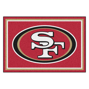 San Francisco 49ers Plush Rug  NFL Area Rug - Fan Rugs