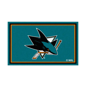 San Jose Sharks Plush Rug - NHL Area Rug