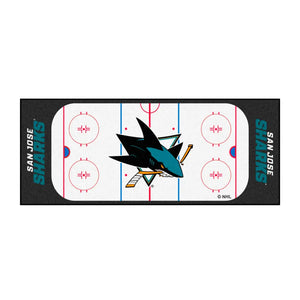 San Jose Sharks Rink Runner - 30’’x72’’ - NHL Rink Runner