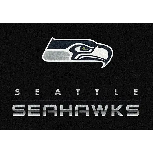 Seattle Seahawks Chrome Area Rug  NFL Area Rug - Fan Rugs