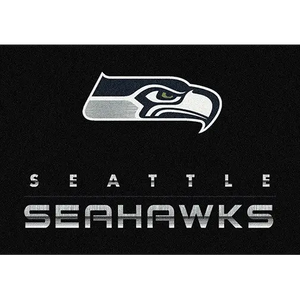 Seattle Seahawks Chrome Area Rug  NFL Area Rug - Fan Rugs