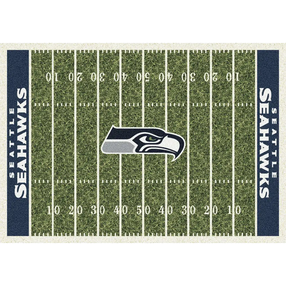 Seattle Seahawks NFL Football Field Rug  NFL Area Rug - Fan Rugs