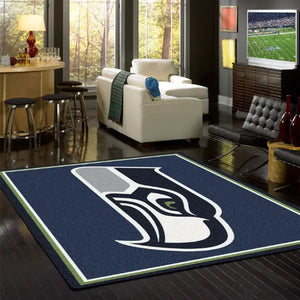 Seattle Seahawks NFL Team Spirit Rug  NFL Area Rug - Fan Rugs