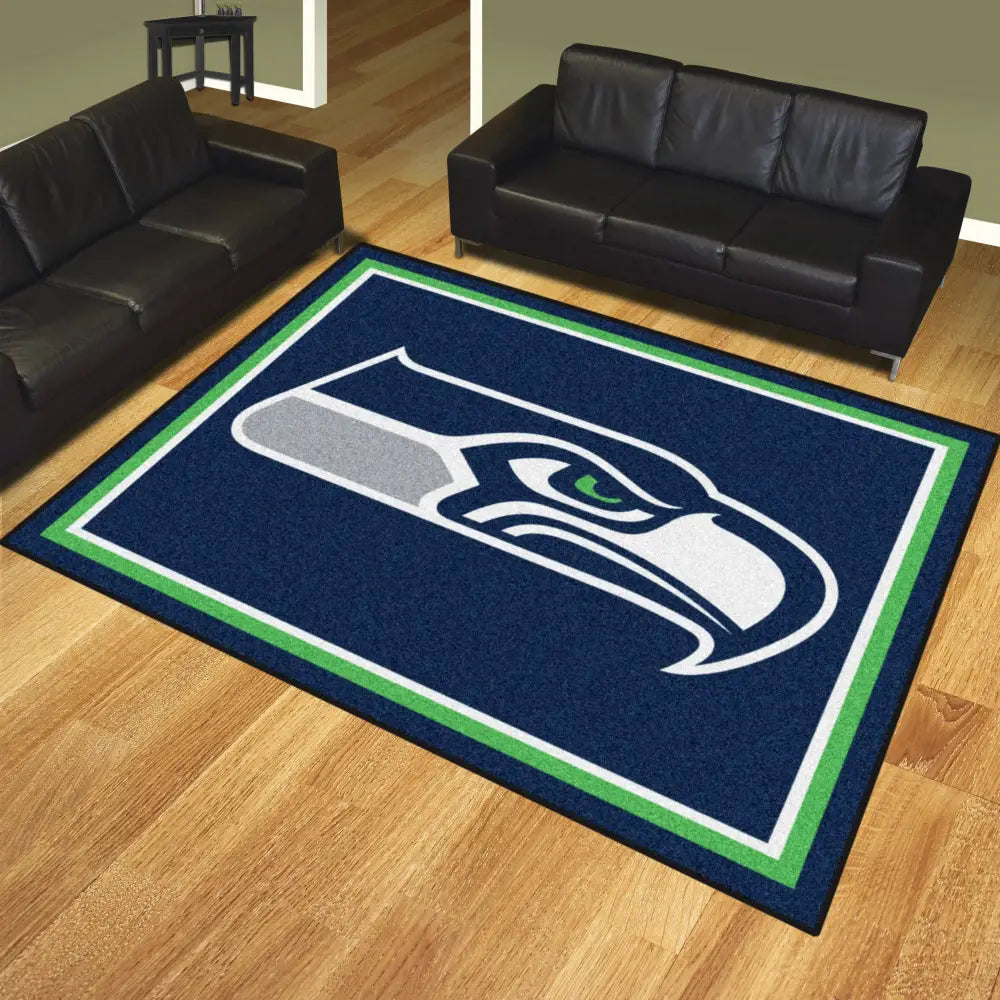 Seattle Seahawks Plush Rug - NFL Area Rug