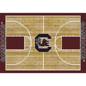 South Carolina University Basketball Court Rug  College Area Rug - Fan Rugs