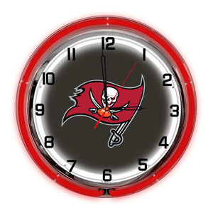 Tampa Bay Buccaneers 18in Neon Clock - neon clock