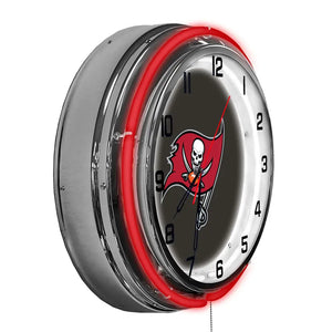 Tampa Bay Buccaneers 18in Neon Clock - neon clock