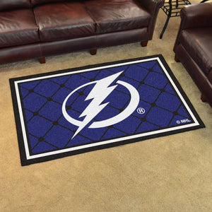 Tampa Bay Lightning Plush Rug  NHL Area Rug - Fan Rugs