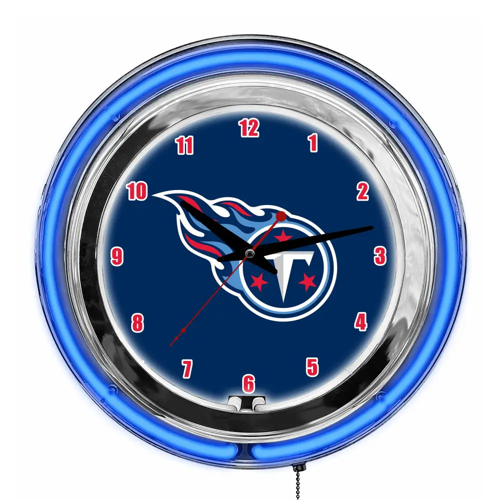 Tennessee Titans 14in Neon Clock - neon clock