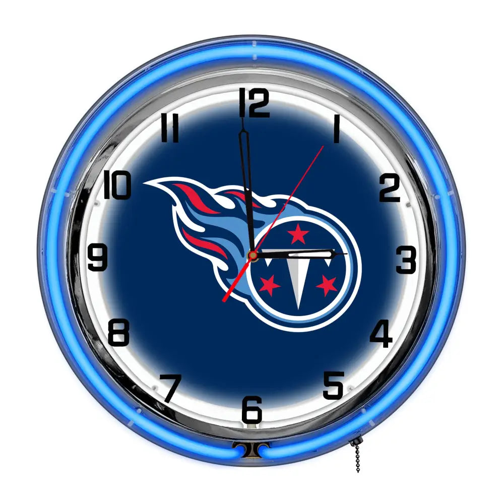 Tennessee Titans 18in Neon Clock - neon clock