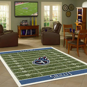 Tennessee Titans NFL Football Field Rug  NFL Area Rug - Fan Rugs