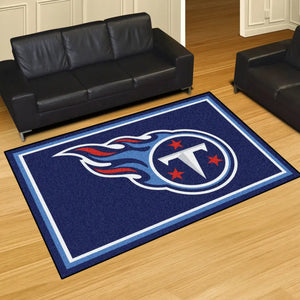 Tennessee Titans Plush Rug - 5’ x 8’ (59.5’’x88’’) - NFL Area Rug