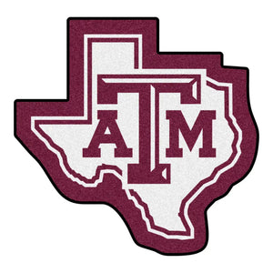 Texas A&M University Mascot Mat - 30.8’’ x 30’’ - College Mascot Matt