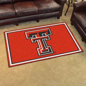 Texas Tech University Plush Rug  College Area Rug - Fan Rugs