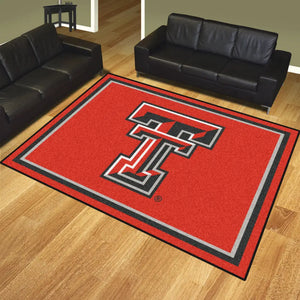 Texas Tech University Plush Rug  College Area Rug - Fan Rugs