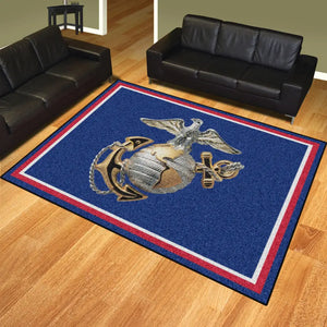 U.S. Marines Official Logo Ultra Plush Area Rug  NFL Area Rug - Fan Rugs