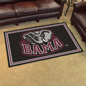 University of Alabama Mascot Plush Rug  College Area Rug - Fan Rugs