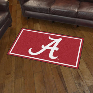 University of Alabama Plush Rug  College Area Rug - Fan Rugs