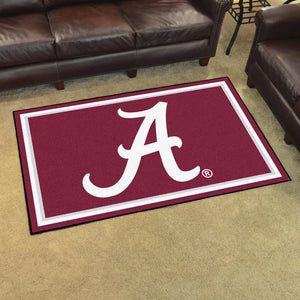 University of Alabama Plush Rug  College Area Rug - Fan Rugs