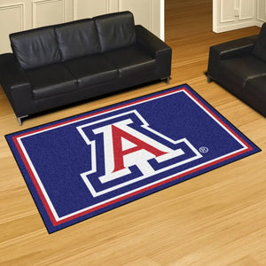 University of Arizona Plush Rug - 5’x8’ (59.5’’x88’’) - College Area Rug