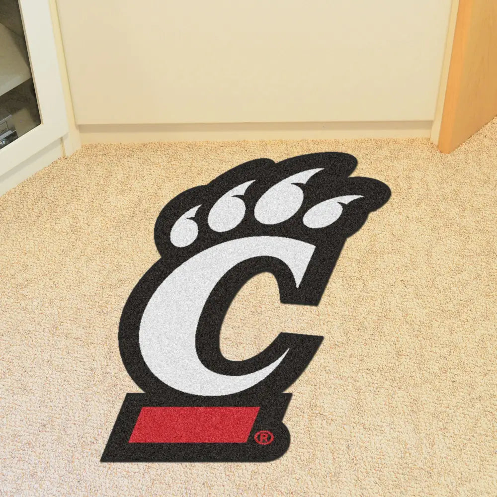 University of Cincinnati Mascot Mat - 27.7’’ x 40’’ - College Mascot Matt