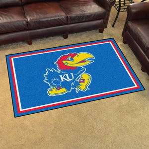 University of Kansas Ultra Plush Rug  College Area Rug - Fan Rugs